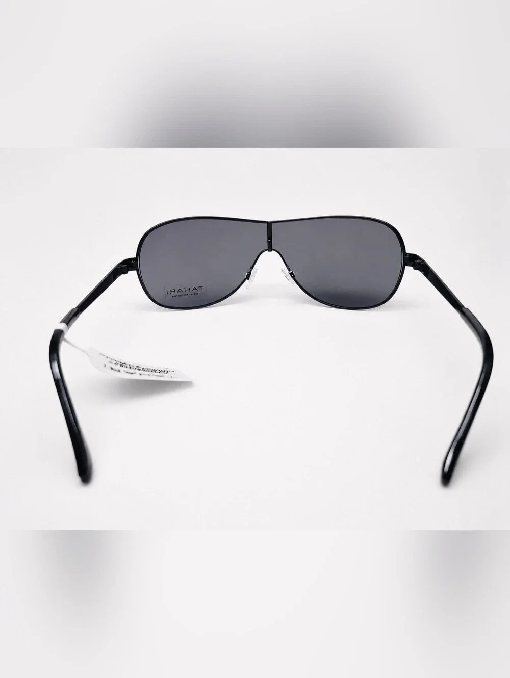 Tahari Sleek Black Temple Sunglasses
